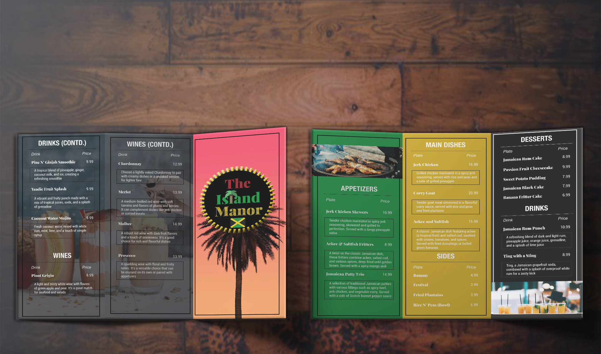 Brochure for Restaurant